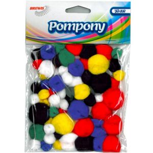 Pompony kreatywne Brewis Mix, 78szt